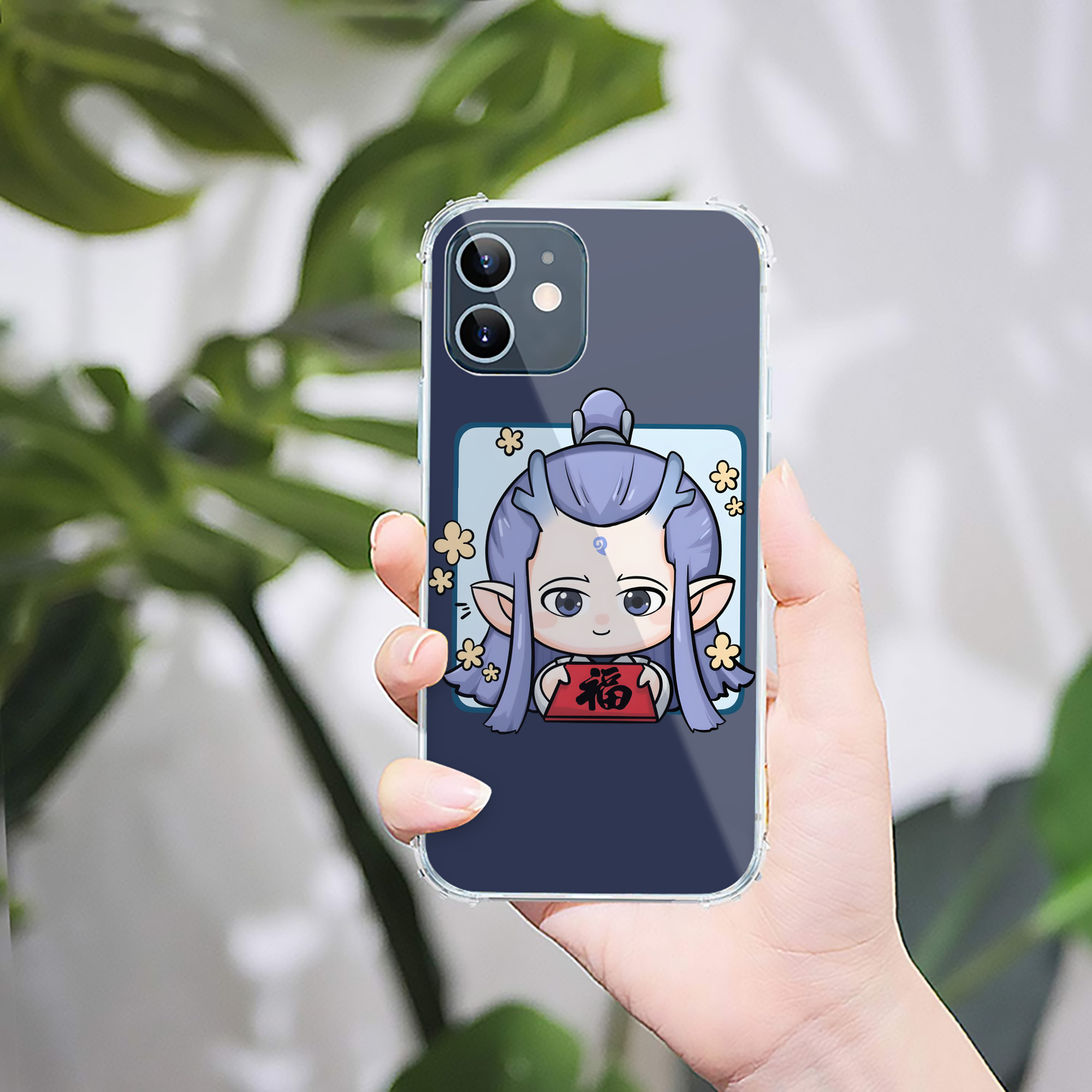 （画像用） Ne Zha 2 ナタ 魔童の大暴れ 【iPhone 12シリーズ対応】透明スマホケース（クリアソフトケース）